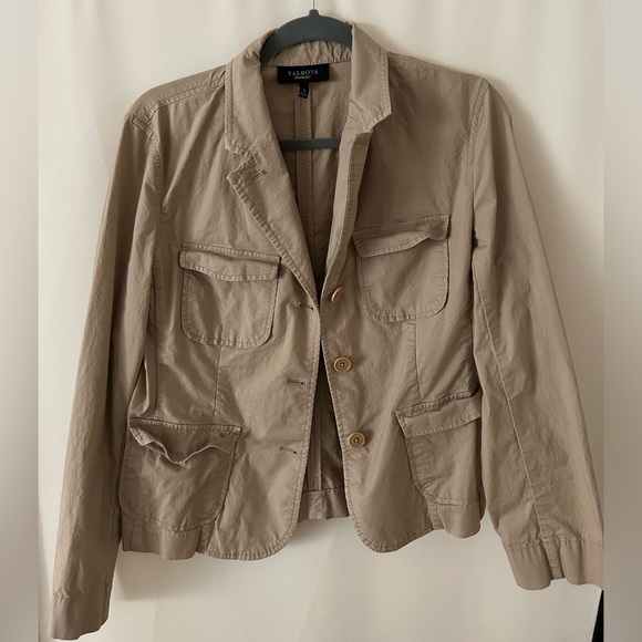 Talbots khaki women’s jacket (10) - Picture 4 of 4